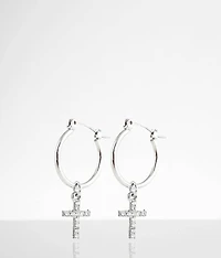 Glitz Cross Earring