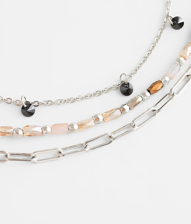 2 Pack Beaded Necklace Set