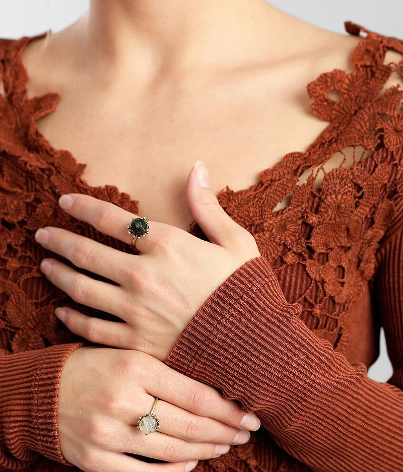 2 Pack Statement Ring Set