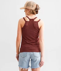 High Neck Layered Tank Top