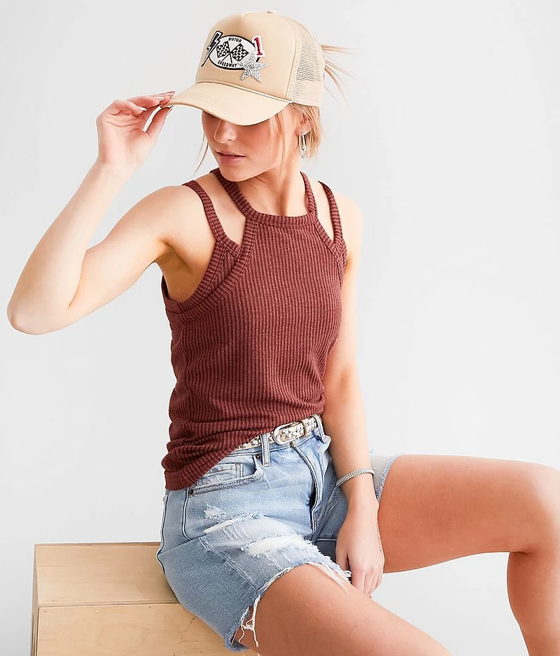 High Neck Layered Tank Top
