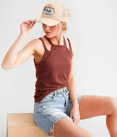 High Neck Layered Tank Top