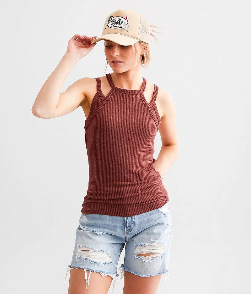 High Neck Layered Tank Top