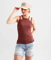 High Neck Layered Tank Top