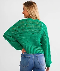 Cropped Cardigan Sweater