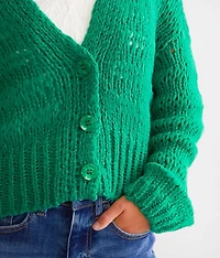 Cropped Cardigan Sweater