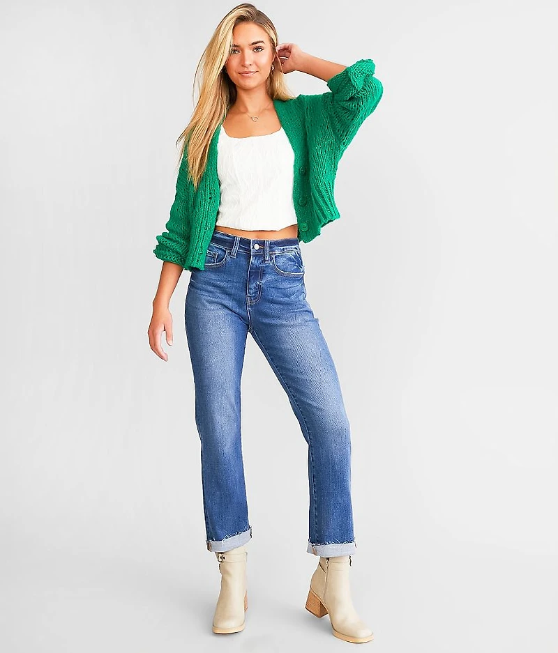 Cropped Cardigan Sweater