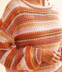 Metallic Striped Sweater