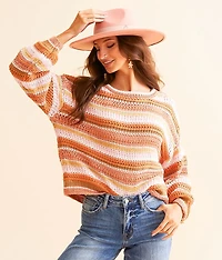Metallic Striped Sweater