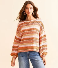 Metallic Striped Sweater