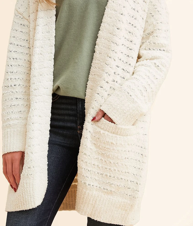 Cozy Striped Cardigan Sweater
