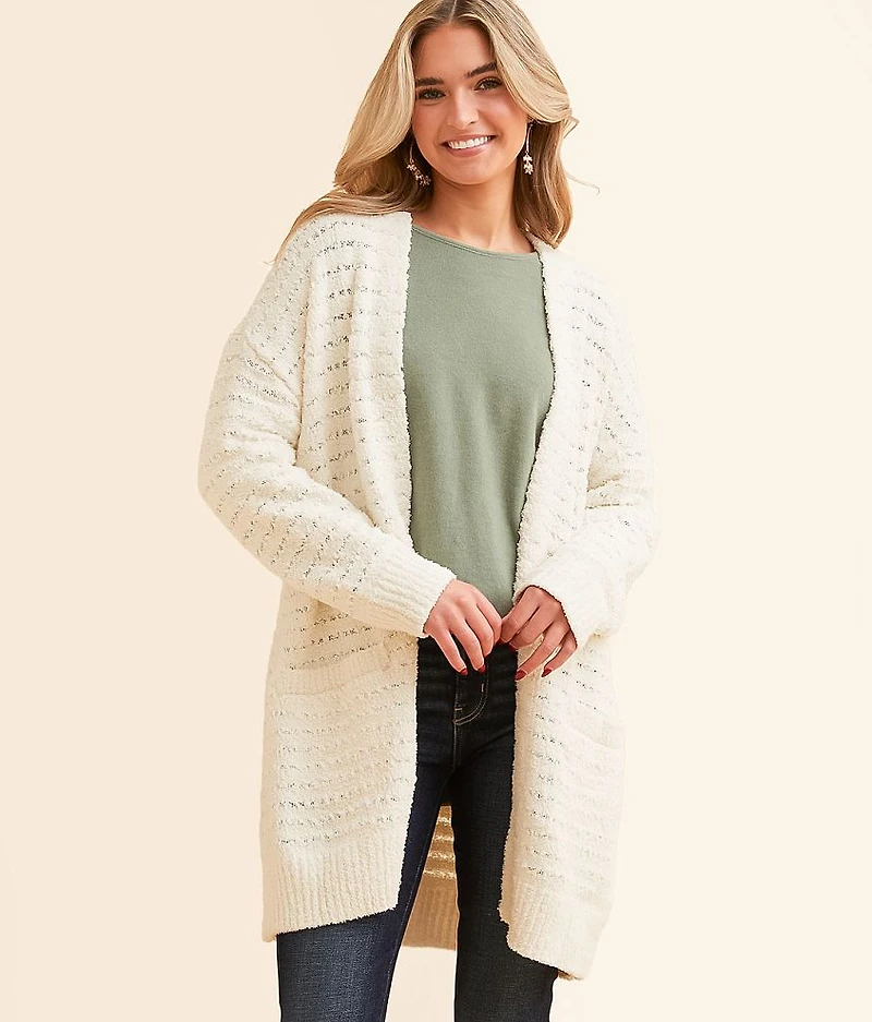 Cozy Striped Cardigan Sweater
