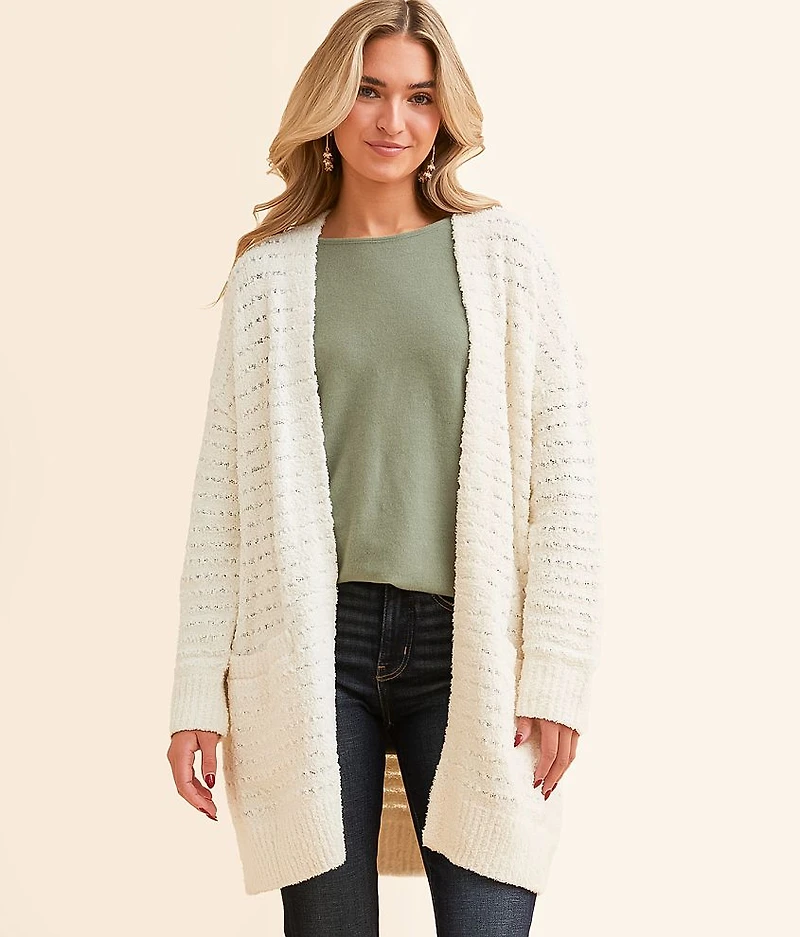 Cozy Striped Cardigan Sweater