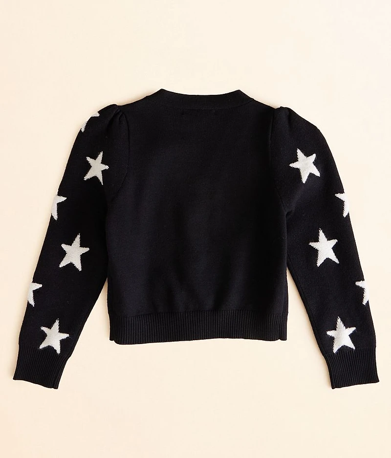 Girls - Star Cardigan Sweater