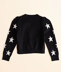 Girls - Star Cardigan Sweater