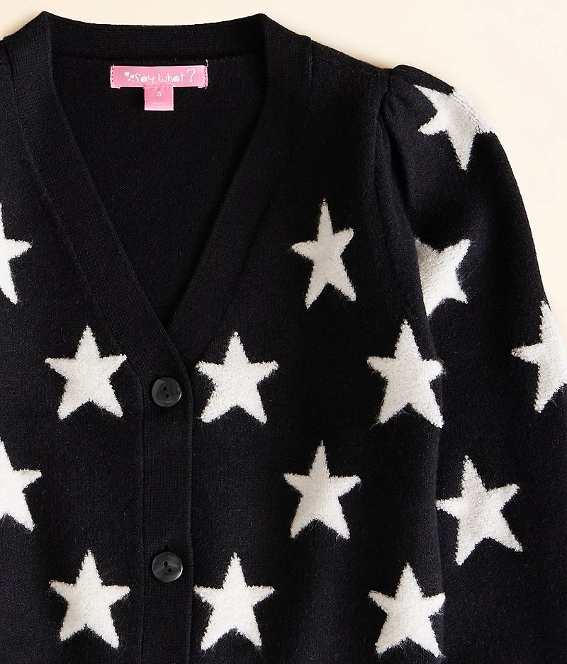 Girls - Star Cardigan Sweater