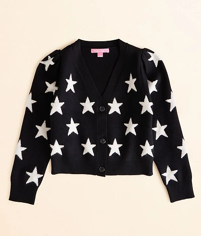 Girls - Star Cardigan Sweater