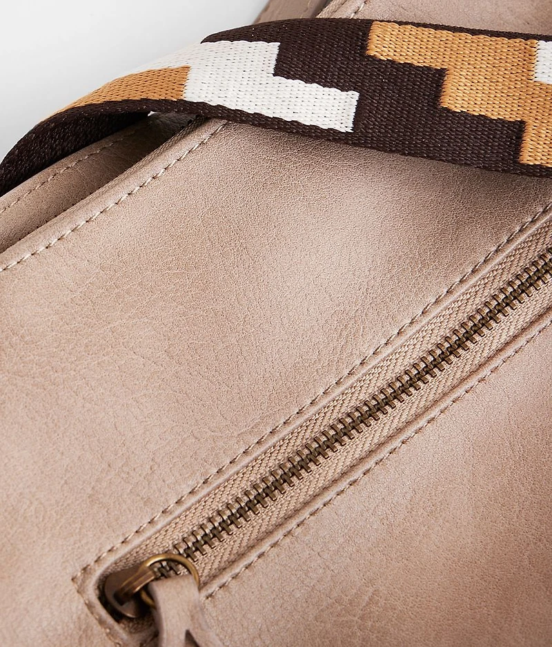Pattern Strap Hobo Purse