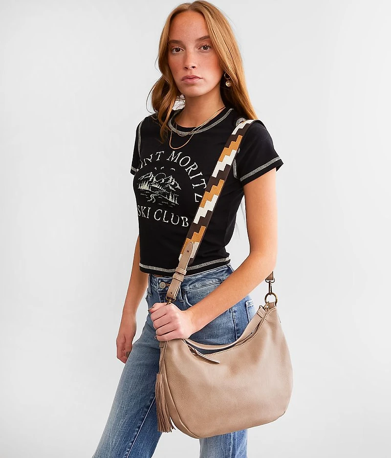 Pattern Strap Hobo Purse