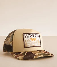 Waylon Jennings Camo Trucker Hat