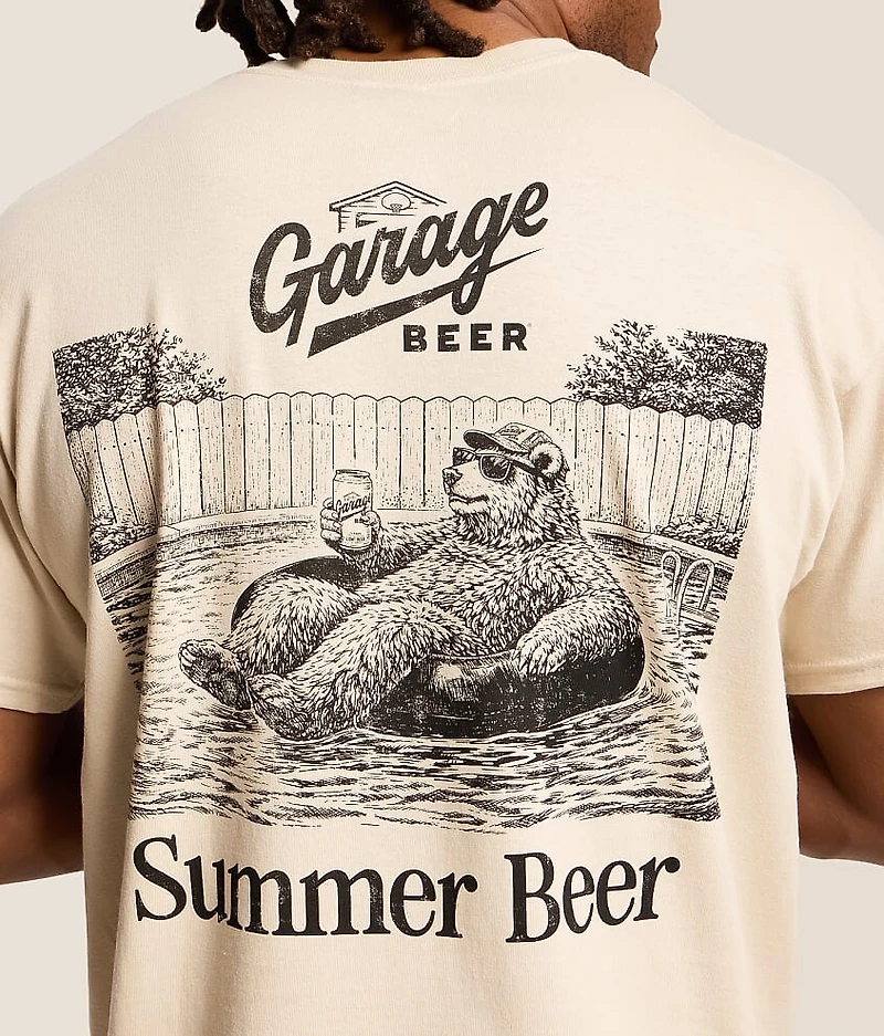Garage Beer Pool Bear T-Shirt
