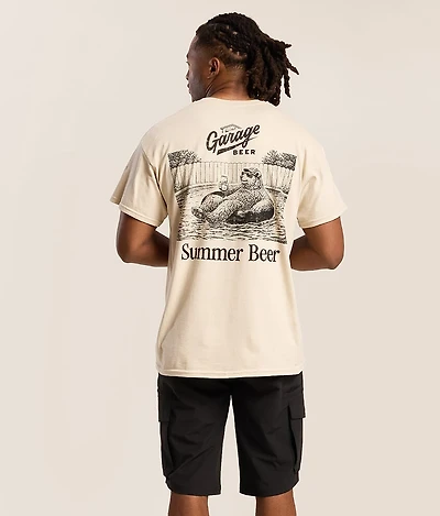 Garage Beer Pool Bear T-Shirt