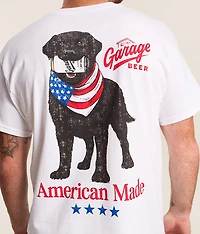 Garage Beer American Made Dog T-Shirt