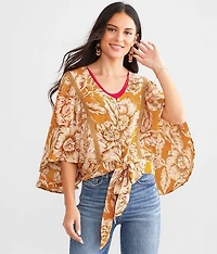 Floral Woven Top