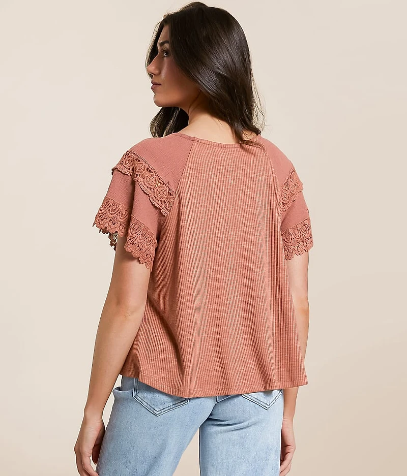 Flowy Ribbed Top