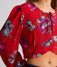 Floral Cropped Top