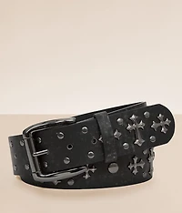 Double Cross Leather Belt