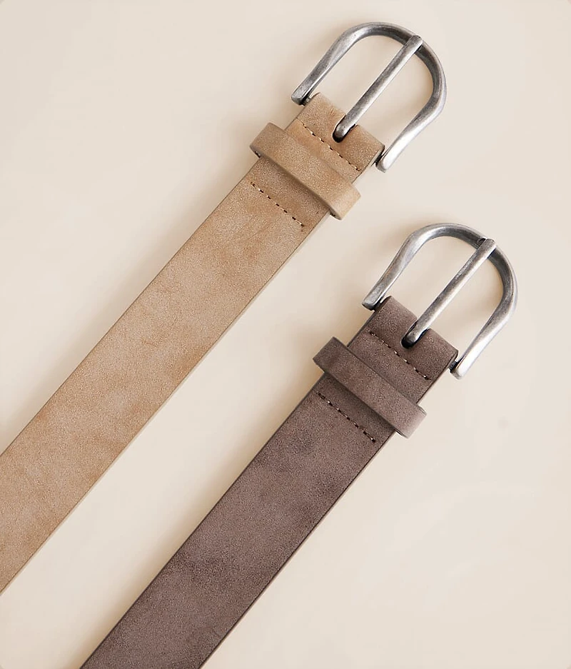 2 Pack Distressed Belts