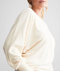 Brushed Knit Dolman Top
