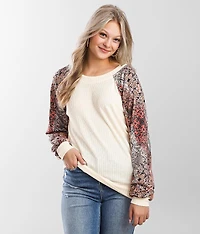Knit Printed Top