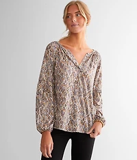 Split Neck Top