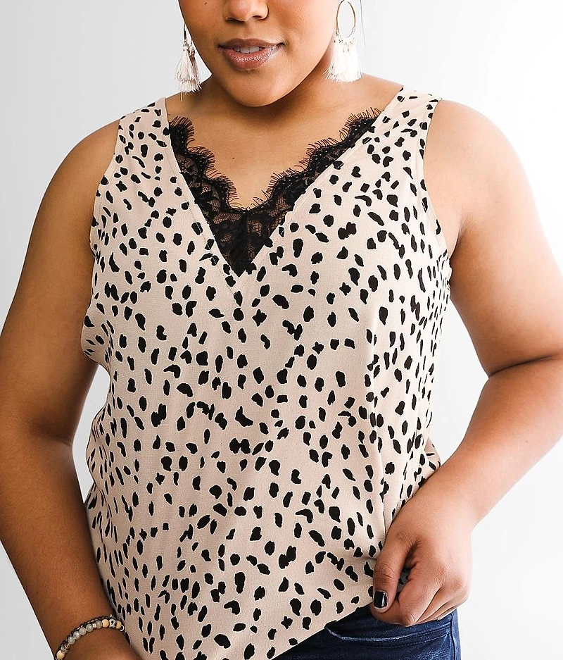 Woven Print Tank Top