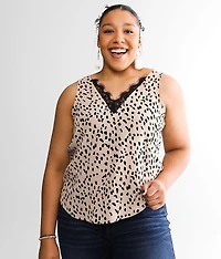 Woven Print Tank Top
