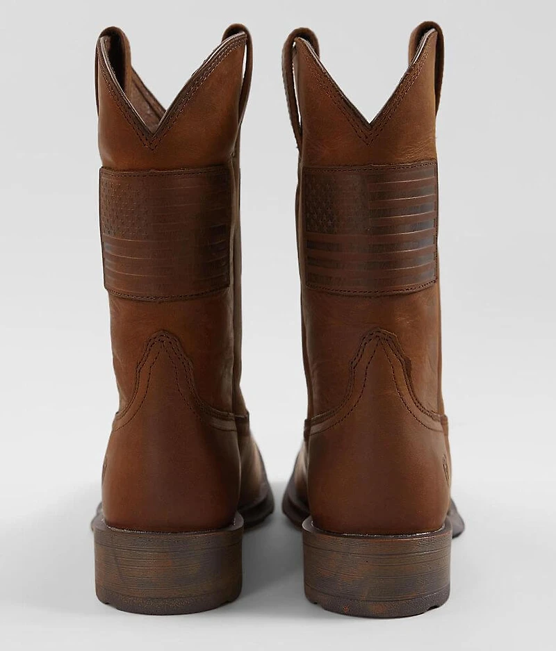 Rambler Patriot Leather Cowboy Boot