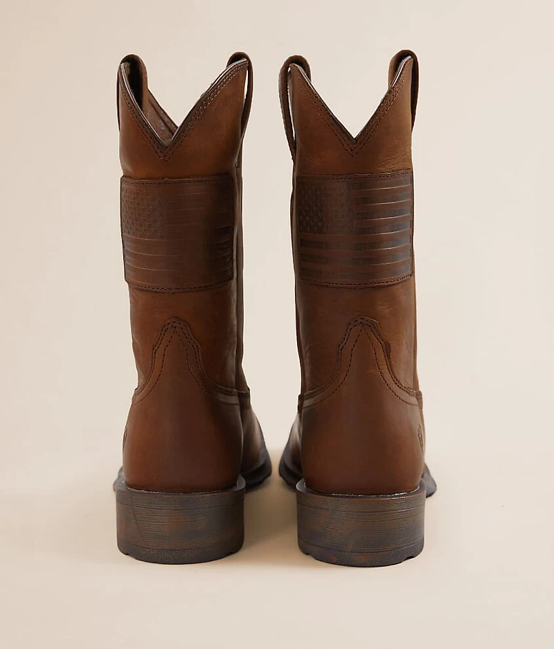 Rambler Patriot Leather Cowboy Boot