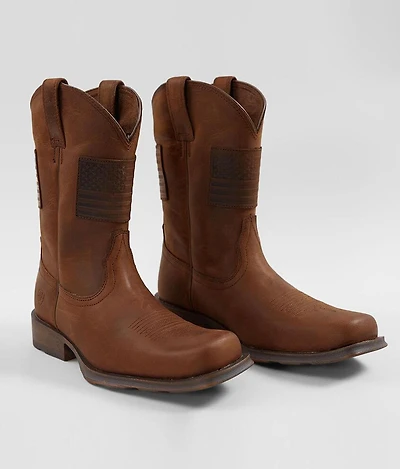 Rambler Patriot Leather Cowboy Boot