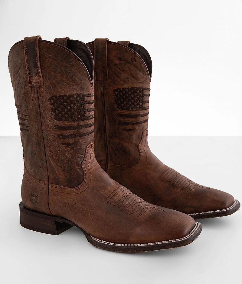 Circuit Patriot Leather Cowboy Boot