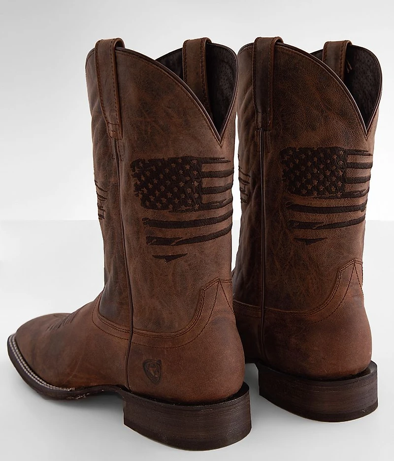Circuit Patriot Leather Cowboy Boot