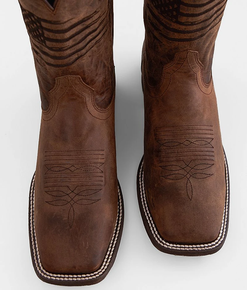 Circuit Patriot Leather Cowboy Boot