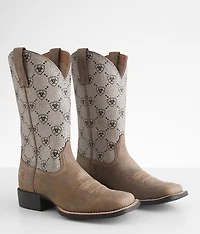 Round Up Leather Western Boot