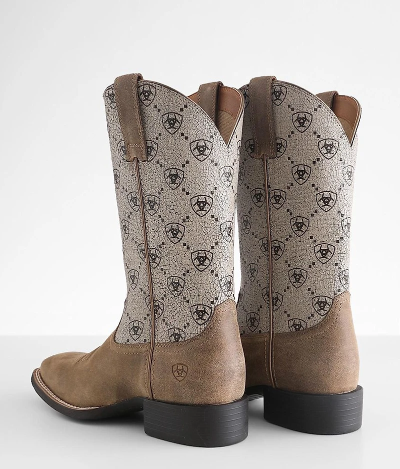 Round Up Leather Western Boot