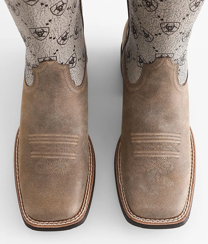 Round Up Leather Western Boot