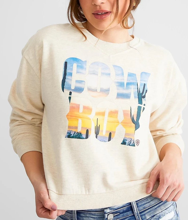 Cowboy Tulip Back Sweatshirt