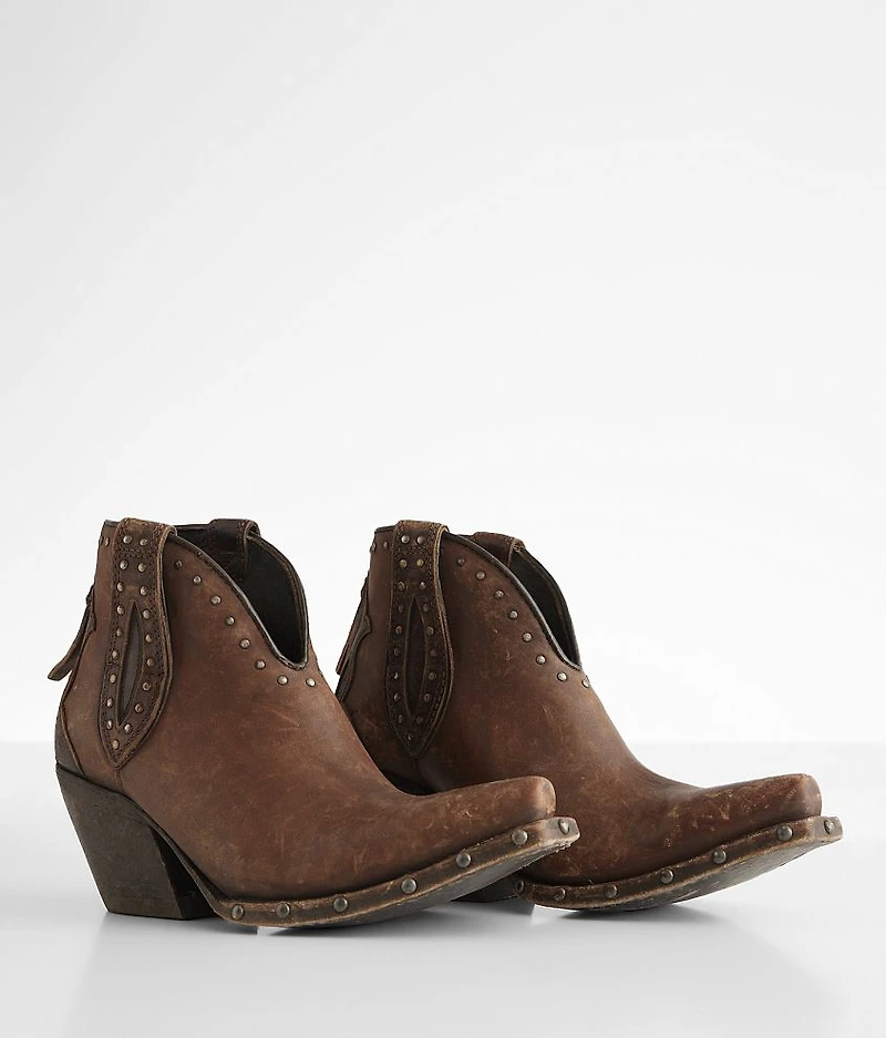 Greeley Leather Western Ankle Boot