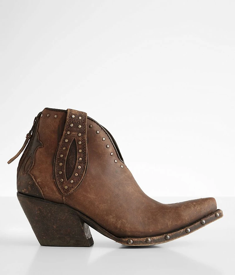 Greeley Leather Western Ankle Boot