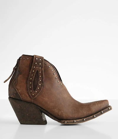 Greeley Leather Western Ankle Boot